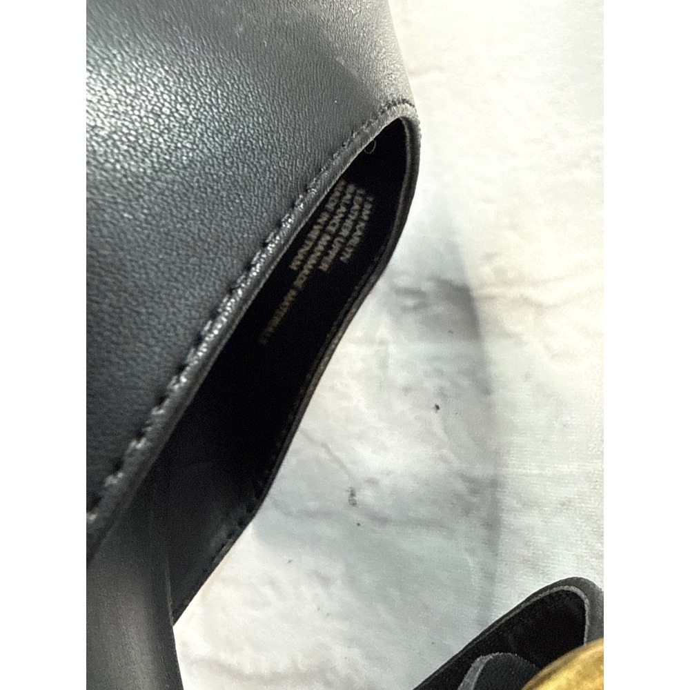 Dolce Vita Karlyn Mules Womens 13 Black Excellent Studded Buckle Pointed Toe - Picture 7 of 8